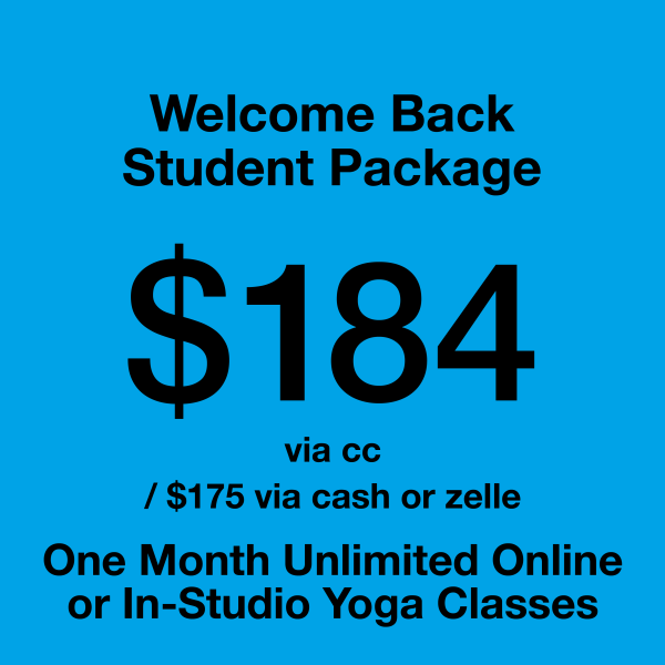 Welcome Back Student Package