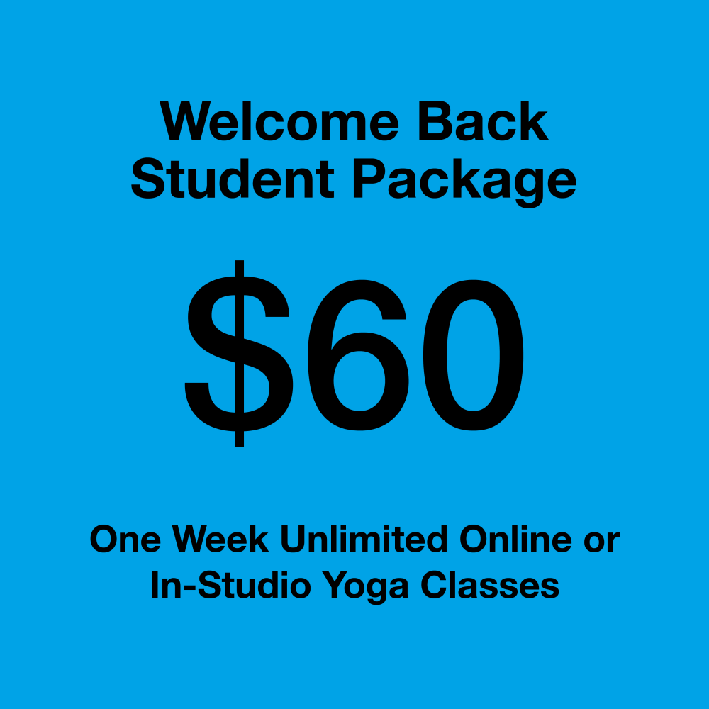 Welcome Back Student Package Weekly